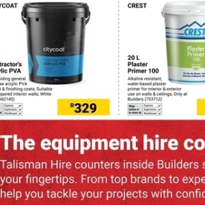 Plaster at Builders Warehouse