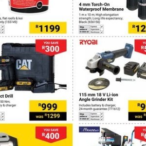 Grinder at Builders Warehouse