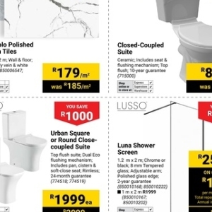 Shower at Builders Warehouse