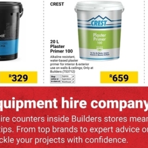 Plaster at Builders Warehouse