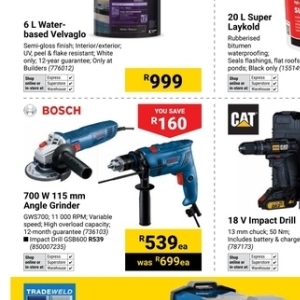 Grinder at Builders Warehouse