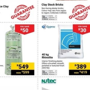 Plaster at Builders Warehouse