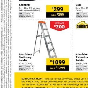 Ladder at Builders Warehouse