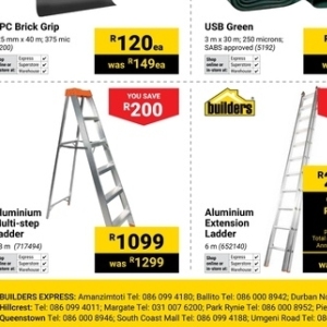 Ladder at Builders Warehouse