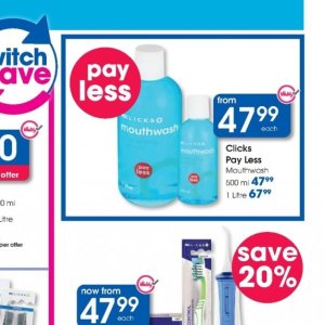 Mouthwash at Clicks