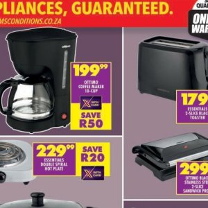 Coffee maker at Shoprite