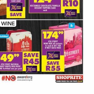 Wine at Shoprite