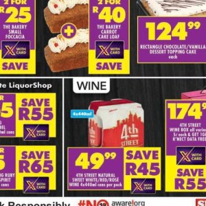 Wine at Shoprite