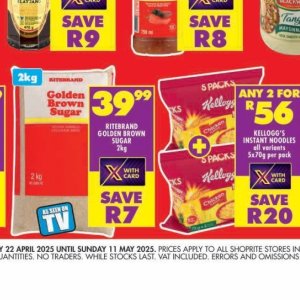 Sugar at Shoprite