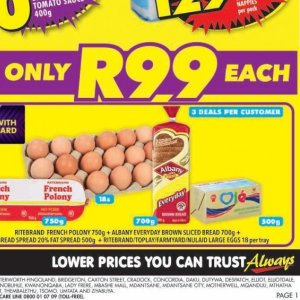 Bread at Shoprite