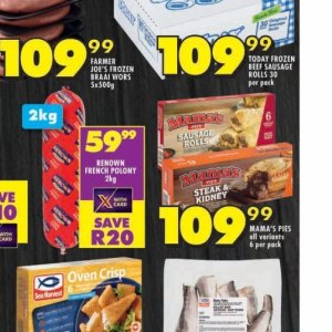 Sausage at Shoprite