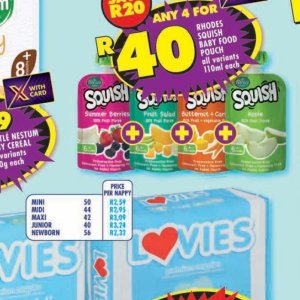 Purees at Shoprite