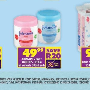 Cream at Shoprite