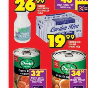 Cream at Shoprite