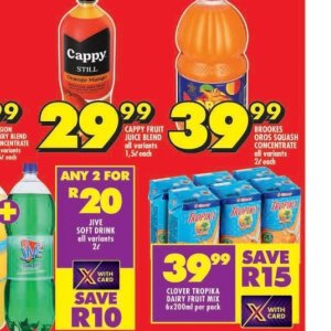Juice cappy  at Shoprite