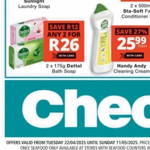 Soap at Checkers