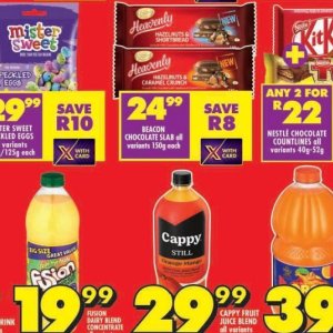 Chocolate at Shoprite
