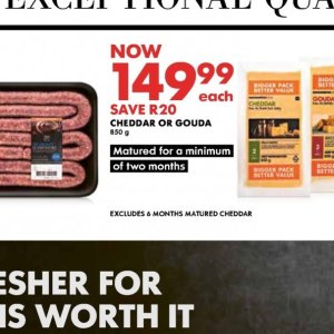 Cheddar at Woolworths