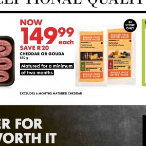 Gouda at Woolworths