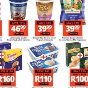 Yoghurt at Checkers