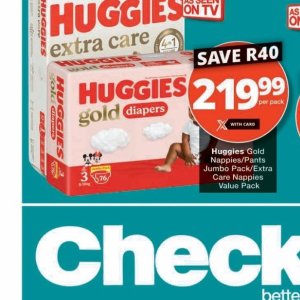 Diapers at Checkers