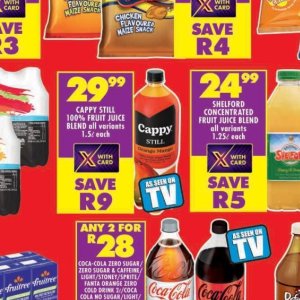 Juice cappy  at Shoprite