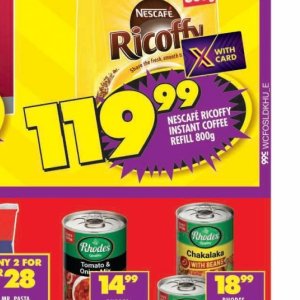 Coffee at Shoprite