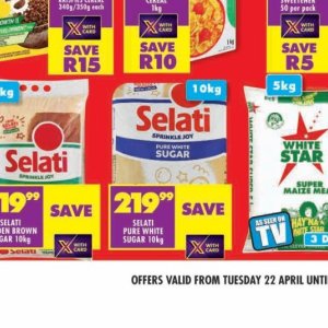 Sugar at Shoprite
