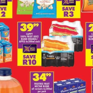 Juice cappy  at Shoprite
