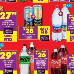 Juice cappy  at Shoprite