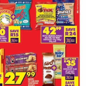 Chocolate at Shoprite