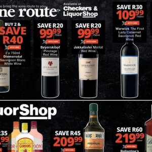 Wine at Checkers
