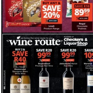 Wine at Checkers