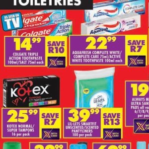 Toothpaste colgate  at Shoprite