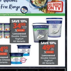 Yoghurt at Checkers