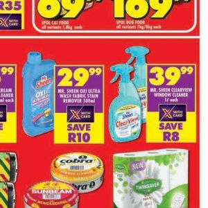 Stain remover at Shoprite