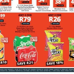 Fizzy drink at Checkers