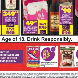 Wine at Shoprite