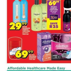 Shampoo at Shoprite