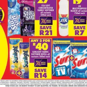 Softener at Shoprite