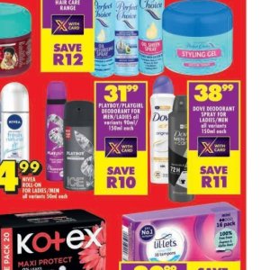 Deodorant dove  at Shoprite