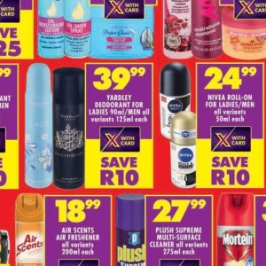 Deodorant at Shoprite