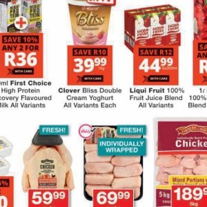 Yoghurt at Checkers