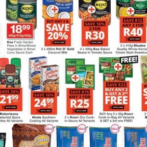 Coconut milk at Checkers