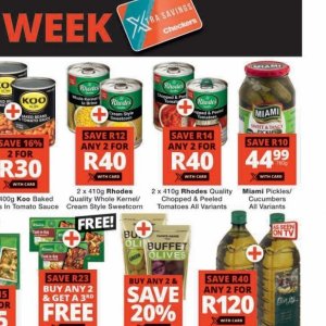 Tomatoes at Checkers