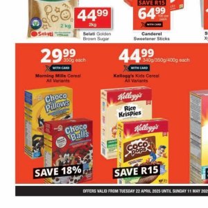 Cereal at Checkers
