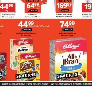 Cereal at Checkers
