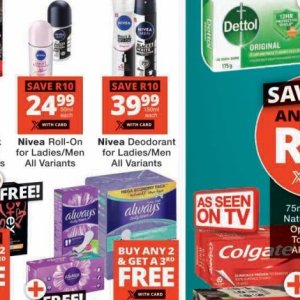 Deodorant nivea  at Checkers