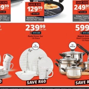 Dinner set at Checkers