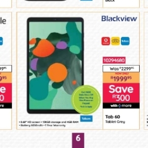 Tablet samsung  at Bradlows/Morkels